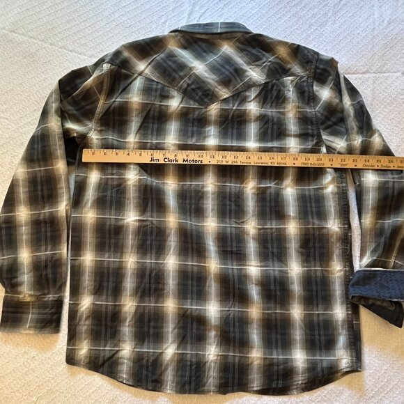 Share MoonShine Spirit Brad Paisley Large long sleeve shirt pearl button - Picture 7 of 8